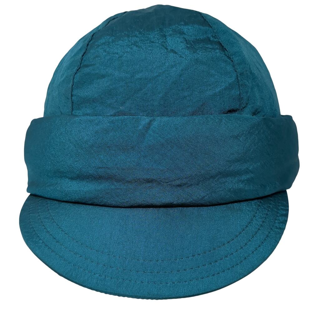 Fera Skiwear Fitted Trapper Hat Blue One Size With Ear Flaps Vintage 90s Cotton